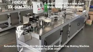 Automatic Non-Woven Disposable Bouffant Cap Making Machine