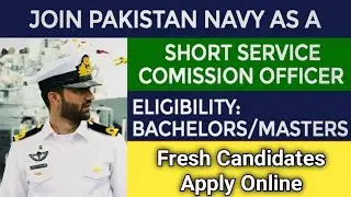 Join Pak Navy through short service commission course SSC and M Cadet Scheme 2023