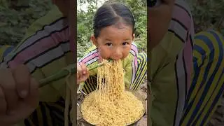 Single mom show SMART idea and USEFUL with noodle #camping #outdoors #survival