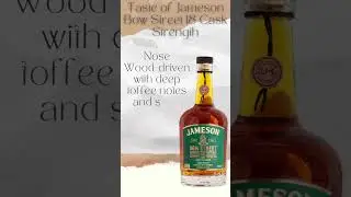 Powerful Heritage: Unveiling Jameson Bow Street 18 Cask Strength Whiskey 🥃#instagram #reels  #tiktok
