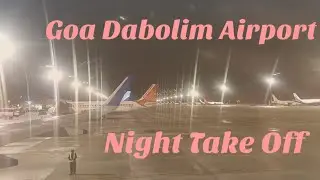 Goa Dabolim Airport Flight Take Off At Night From Goa # Flight Take Off