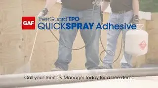 EverGuard TPO Quick Spray Adhesive | GAF Roofing