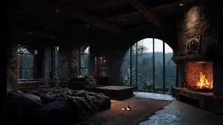 Cave Rain Ambience 🌧️🪨 | Heavy Rain Echo for Deep Sleep, Anxiety Relief & Meditation