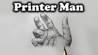 I Draw Like A Printer (Drawing Hand) #drawings #drawing #draw