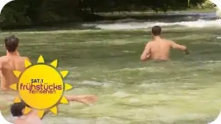 Menschen tödlich verunglückt: Lebensgefährliche Strömung im Eisbach | SAT.1 Frühstücksfernsehen