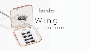 Step by step application of the wing lash - no glue required