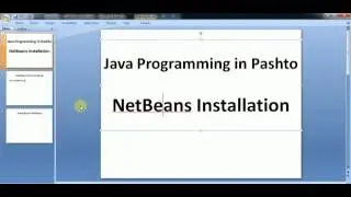 Java Pashto - 3 NetBeans Installation