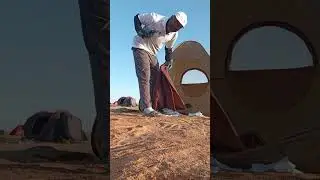 طريقة تصفيط الخيمة حق الرحلات