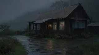 Night Rainfall Creating a Tranquil Space for Anxiety Relief and Emotional Healing