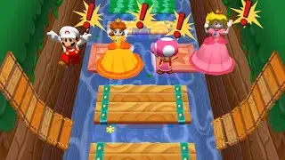 【GCマリオパーティ6】ミニゲームマリオVsピーチVsデイジーVsキノピコ(最強CPU｢たつじん」)