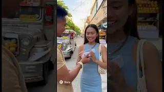 Дарим бесплатный iPhone 17 Pro Max филиппинке 🇵🇭👍 #sora #aishorts #filipina
