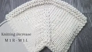 Knitting Lesson : How to increase M1R M1L | Make 1 Right - Make 1 Left