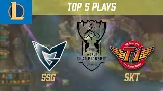 Top 5 Plays SKT vs SSG | Worlds 2016 Finals