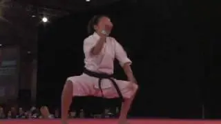 Dayna Huor Traditional Form On Stage At US Open 2009
