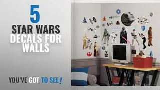 Top 10 Star Wars Decals For Walls [2018]: Roommates Rmk1586Scs Star Wars Classic Peel And Stick