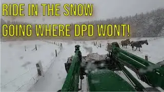 BRAVING the snow! Going where DPD wont