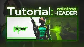 Tutorial: How To Make A Minimal/Simple VALORANT Header/Banner in Photoshop! (FREE TEMPLATE)