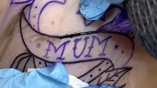 How To Thick Line Tattoo Time Lapse Real Sound