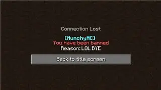 BadBoyHalo  just griefed my server&hellip; guess I deserve this