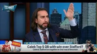 FIRST THINGS FIRST | Nick Wright SHOCKS, Caleb Williams Can Be TOP 5 QB With Chicago Bears | NFL