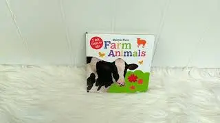 Baby's First Farm Animals Board Book With 5 Felt Flaps to Lift!