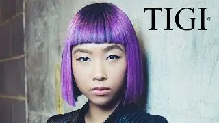 How To: Statement Purple Bob | Colouring Technique | TIGI Professionals | #tigicreativecutandcolour