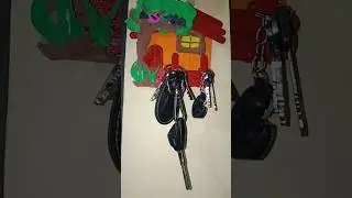 handmade key holder by ice cream sticks @Atozctafts. #viralvideo #craft #2026video #viralshorts