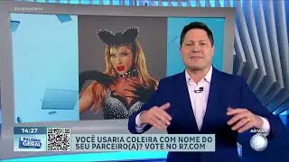 Polêmica: Virgínia Fonseca publica foto usando coleira com nome de Vini Jr e Balanço Geral repercute