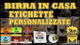 Disegnare e Stampare le ETICHETTE PERSONALIZZATE per le vostre BIRRE - Come fare la BIRRA in CASA