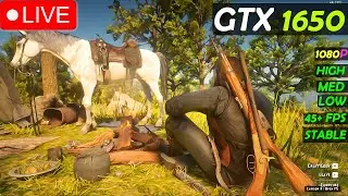 🔴[Live] Red Dead Redemption 2 - 1080p GTX 1650 | 60+ FPS Stable |Intel core i5| Scarface Gamer Live
