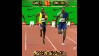 Gatlin vs Oduduru 100m #shorts
