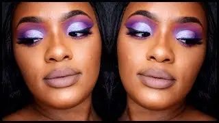 Bomb AF Purple Eye Look! | ItsCherylBarrett