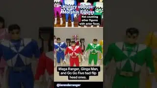 History of Auto-Morphin Power Rangers Figures #nostalgia #powerrangers