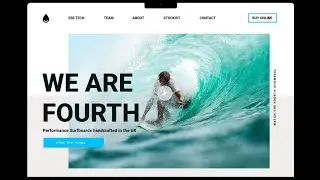 Creating surf board e commerce website | Figma | Website ui #figma #uiux