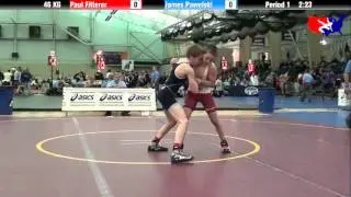 Paul Fitterer vs. James Pawelski at 2013 ASICS FILA Cadet Nationals - GR