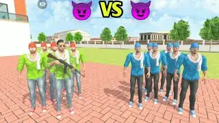 😱 Green Jack Gang VS Blue Jack Gang Fight 😠 In Indian Theft Auto Simulator 💥