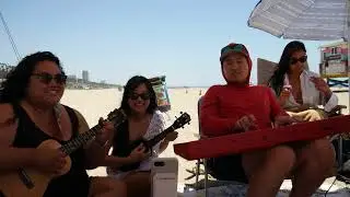 How Far I'll Go (Moana) - Island Nations Band | Tiny Tent Beach Concert in Pacific Palisades, CA, US
