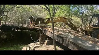 How to Build a Trailer Bridge Across Sulphur Creek #bowhunting #bowhunter #archeryseason #archery