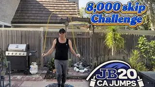8,000 skip Challenge: half pound rope- you are finished when you reach 8,000 jumps! 