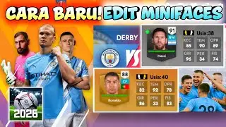 CARA BARU! EDIT MINIFACES PEMAIN JADI ASLI Mudah, Cepat, & Tanpa Iklan - Football League 2026