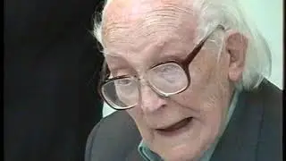 Lenkiewicz painting of Rt.Hon.Michael Foot being presented to Palace of Westminster Sept.2003.