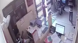 bank robbery CCTV footage..