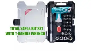 TOTAL / INGCO Tools 24Pcs Bit Set T-handle Ratchet Wrench From Online Daraz | Unboxing | Nepal |