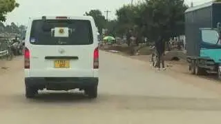 Approaching the Kenya Border Crossing at Isibania