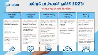 Aging in Place Week - event schedule #shorts