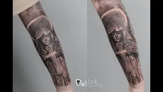 Xăm H&igrave;nh Đ&agrave;i Loan - H&igrave;nh xăm đức mẹ v&agrave; th&aacute;nh gi&aacute; - Owl Ink Studio tiệm xăm uy t&iacute;n nhất Đ&agrave;i Loan