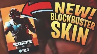 NEW BLOCKBUSTER SKIN GAMEPLAY! FORTNITE BATTLEPASS 4 EXCLUSIVE!