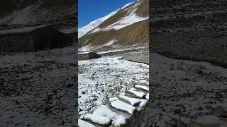 Beer and vibes  from the upper Himalayas!! #trending #snow #himalayas