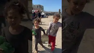 Children in Gaza Carry Water Instead of Toys