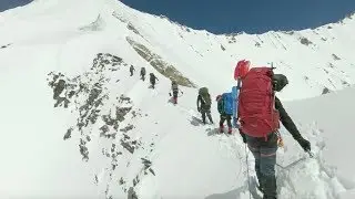 Last moments of Himalayan climbers before avalanche